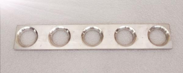 Audi S2 Flanschplatte mit gefrästen Einlaufradien für eine  Ansaugbrücke